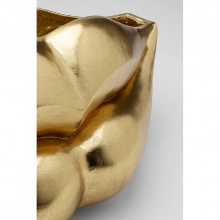 Vase lèvres doré Kare Design