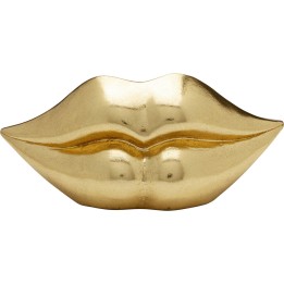 Tirelire Lips doré 13cm
