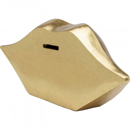 Tirelire lèvres dorées 13cm Kare Design