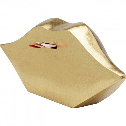 Tirelire lèvres dorées 13cm Kare Design