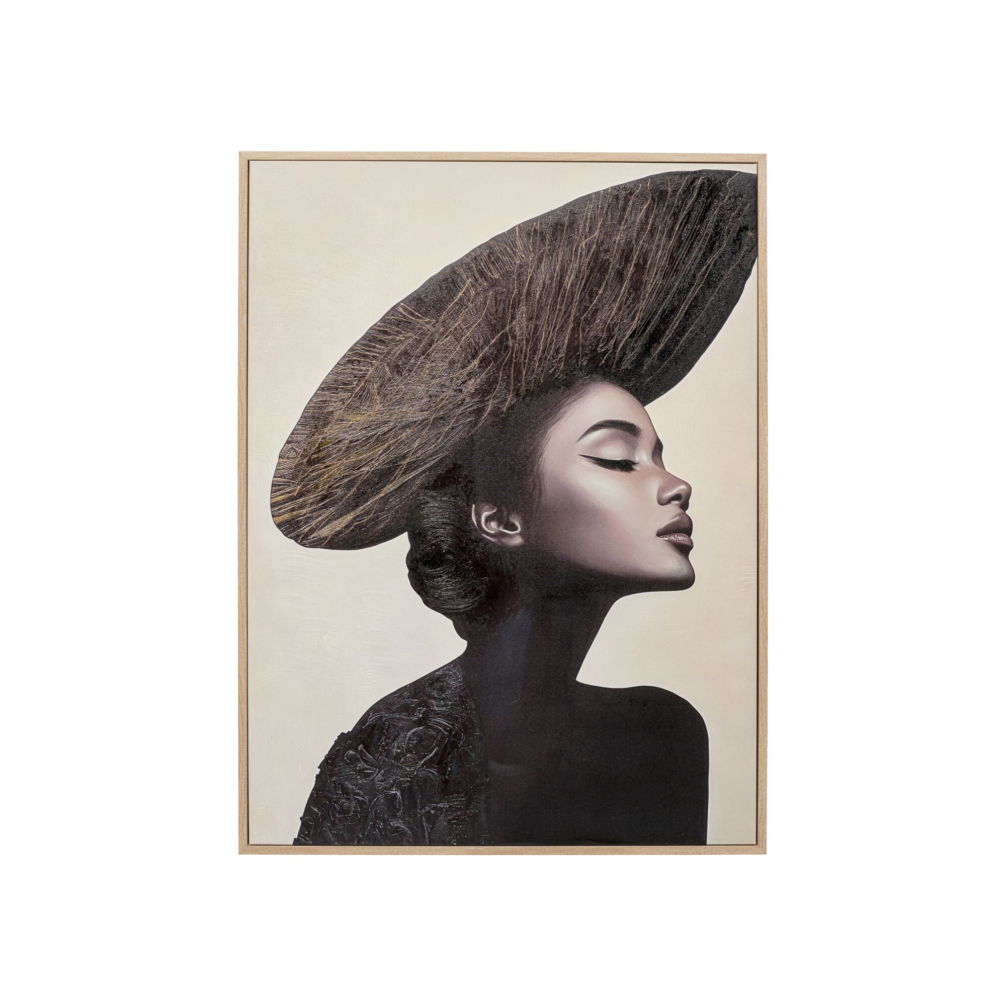 Framed Picture woman aesthetic right 90x120cm Kare Design