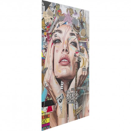 Glass Picture artistic portrait front 80x120cm Kare Design