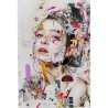 Glass Artwork of an Artist Woman in Profile - Kare Design