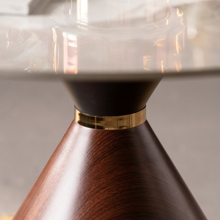 Table Cono Ø120cm ceramic walnut Kare Design