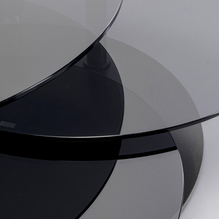 Table basse Twist noire 90cm Kare Design