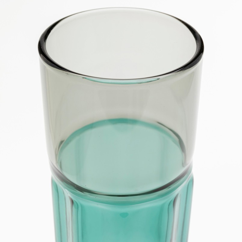 Flûtes à champagne bleu-vert - Duetto - Kare design
