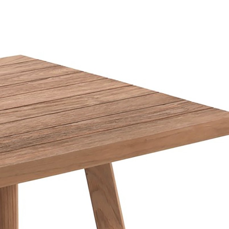 Table de jardin carrée en teck - Ella - Gescova