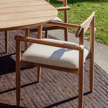 Outdoor chair with armrests Leandro Gescova