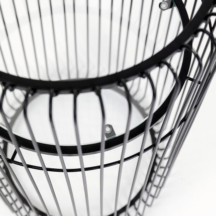 Table d'appoint Wire noire 70cm Kare Design