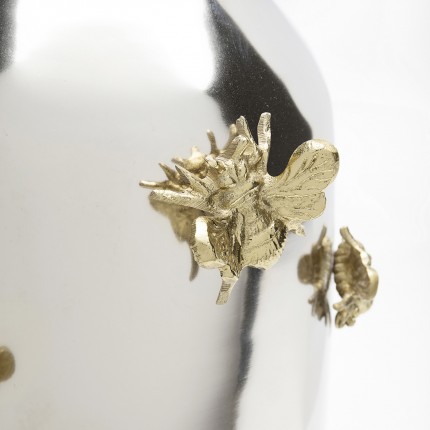 Vase abeilles dorées et argentées Kare Design