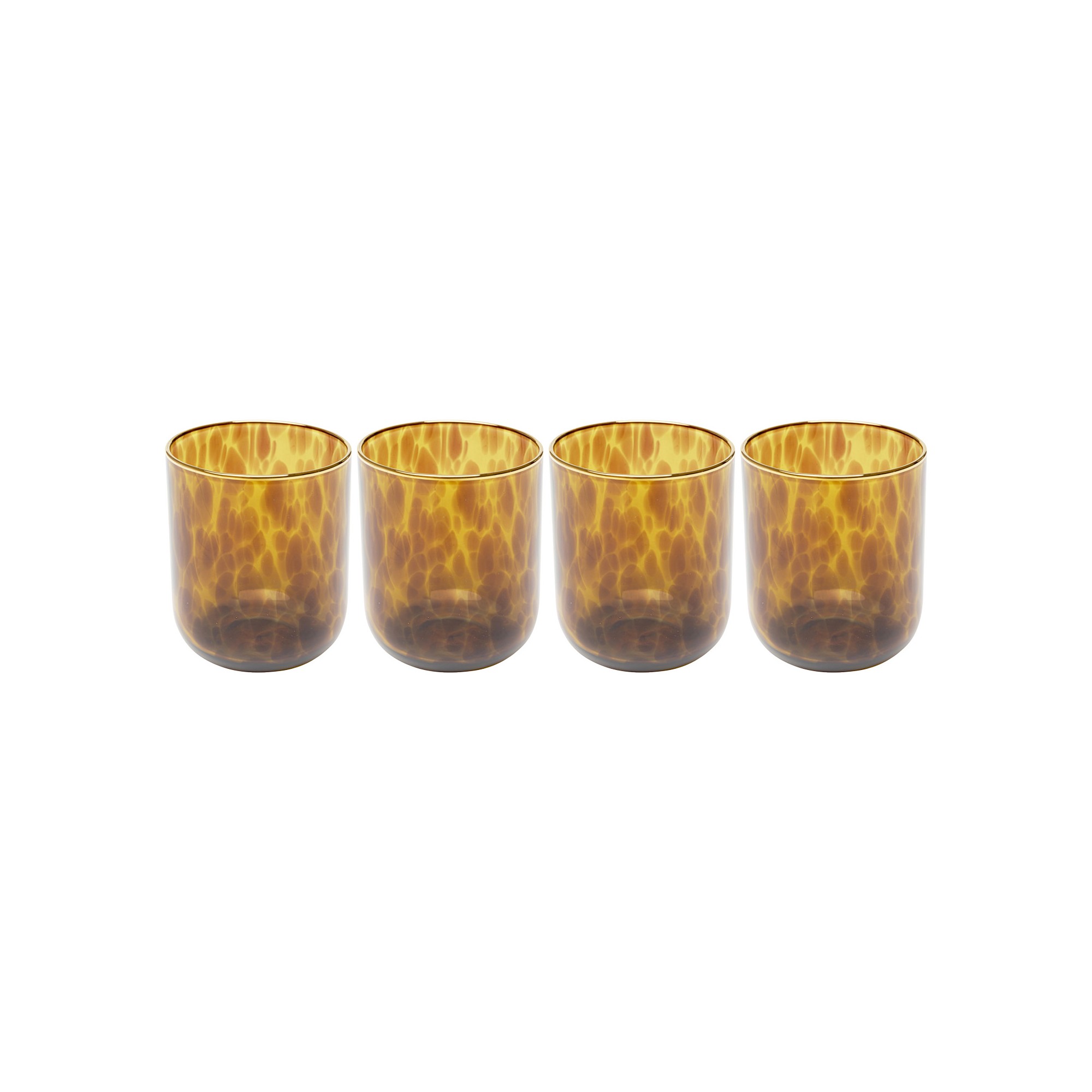 Verres à eau Caramel 10cm set de 4 Kare Design