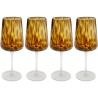 Verres à vin en verre marron - Caramel - Kare Design