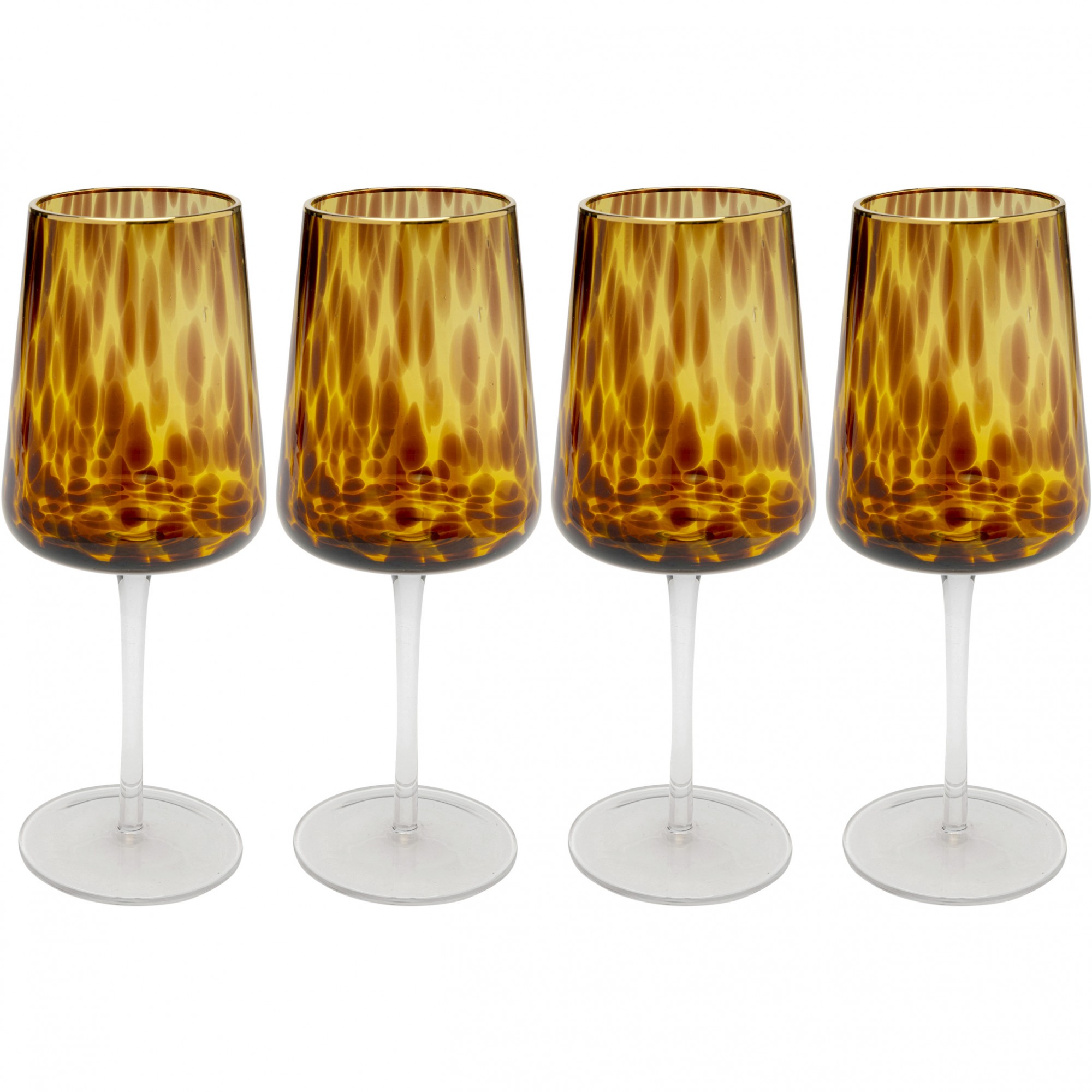 Verres à vin Caramel set de 4 Kare Design