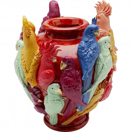 Vase exotic birds 35cm Kare Design