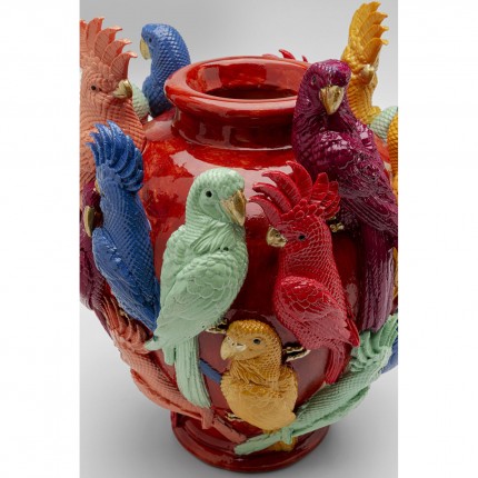 Vase exotic birds 35cm Kare Design