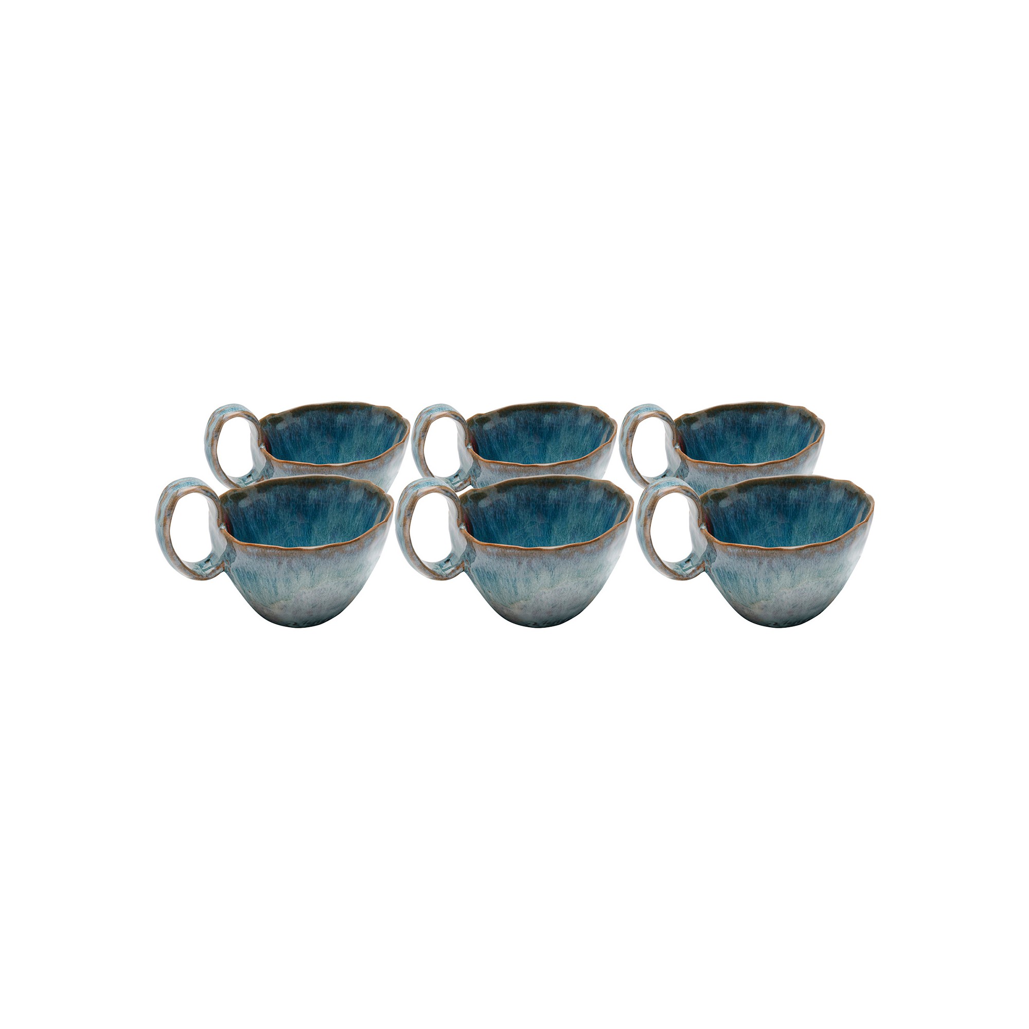 Tasses Mina bleues set de 6 Kare Design