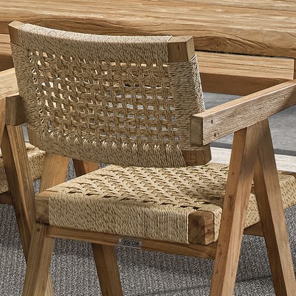 Chaise de jardin avec accoudoirs Derry Gescova
