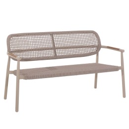 Canapé de jardin en aluminium et corde - Midleton - Gescova