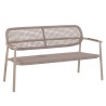 Canapé de jardin en aluminium et corde - Midleton - Gescova