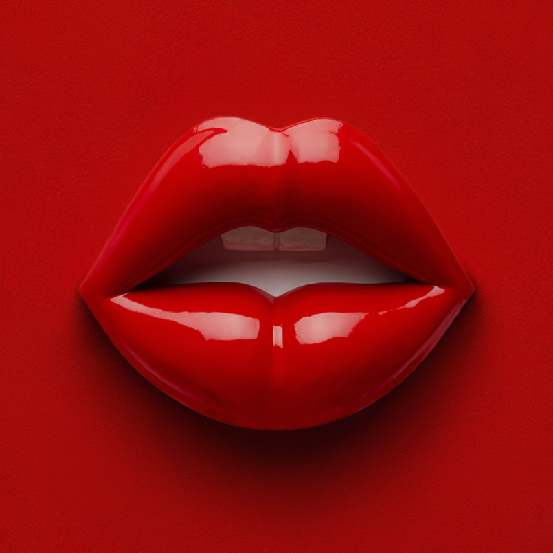 Red lips wall decor - Kare Design