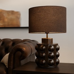 Brown porcelain lamp - Calamaro - Kare Design