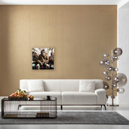 Glass Picture monkey subway 60x60cm Kare Design