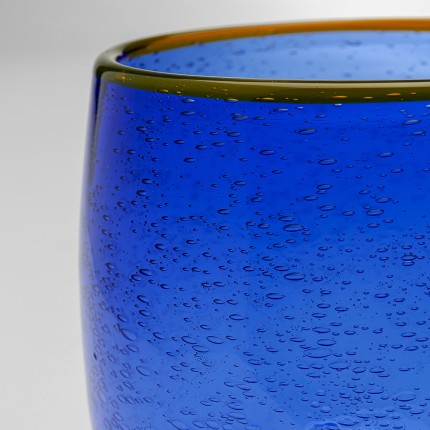 Verres à vin Bubbles bleus set de 4 Kare Design