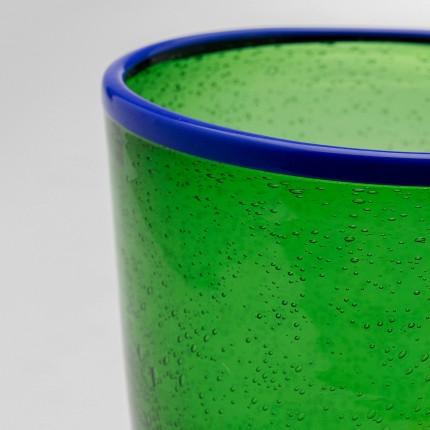 Verres à eau Bubbles verts set de 4 Kare Design