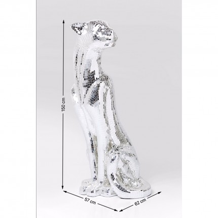 Déco panthère mosaïque XL 150cm droite Kare Design