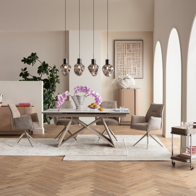 Coupe en verre transparent et noir - Balance - Kare Design