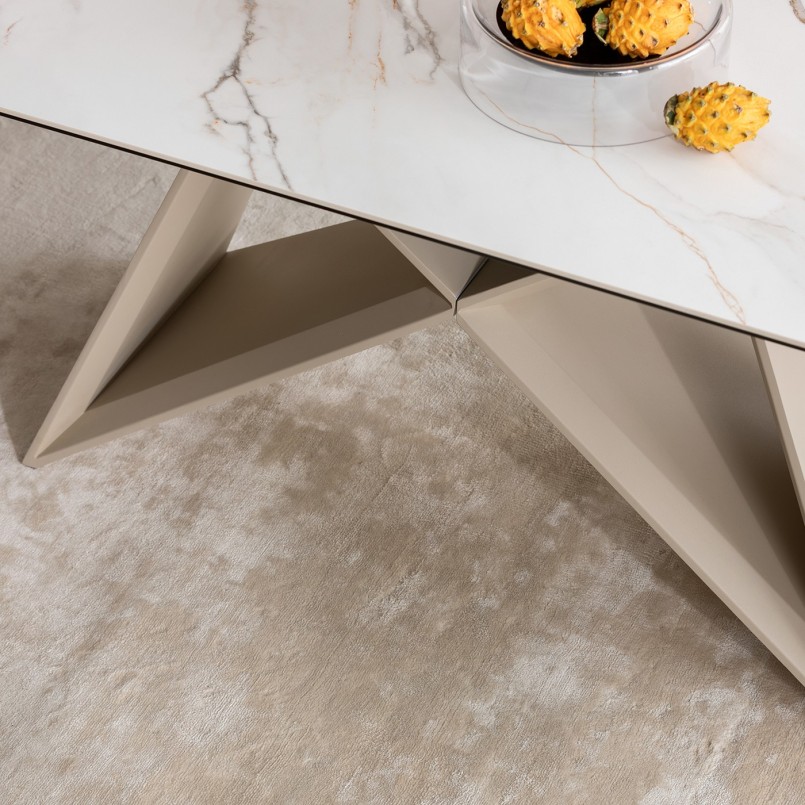 Tapis en tissu beige - Silja - Kare Design