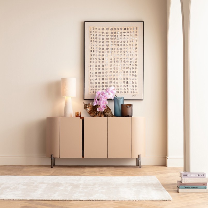 Tapis en tissu beige - Silja - Kare Design