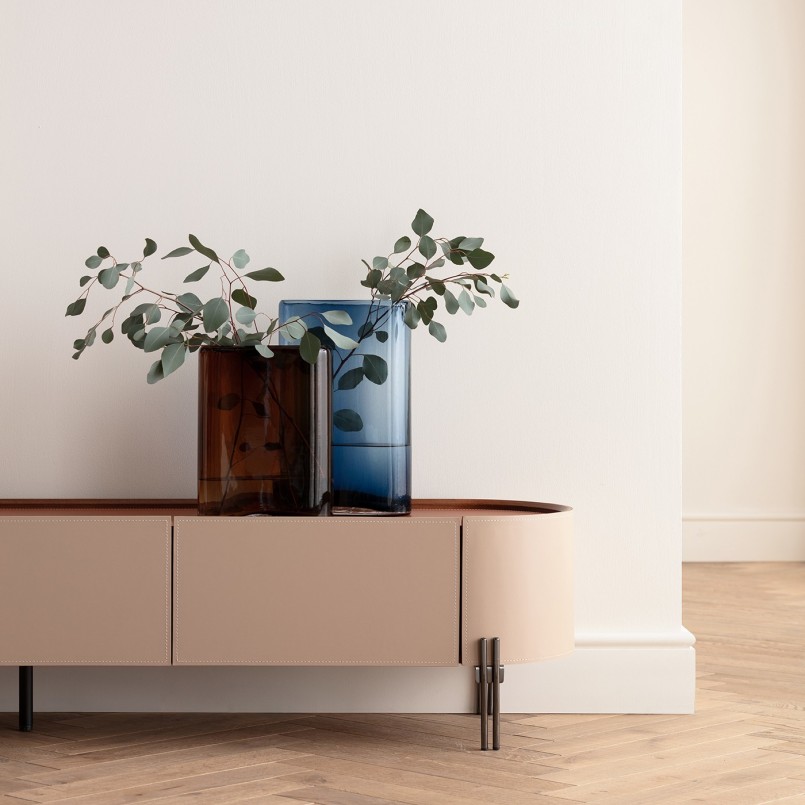 Vase en verre marron - Grazioso - Kare Design