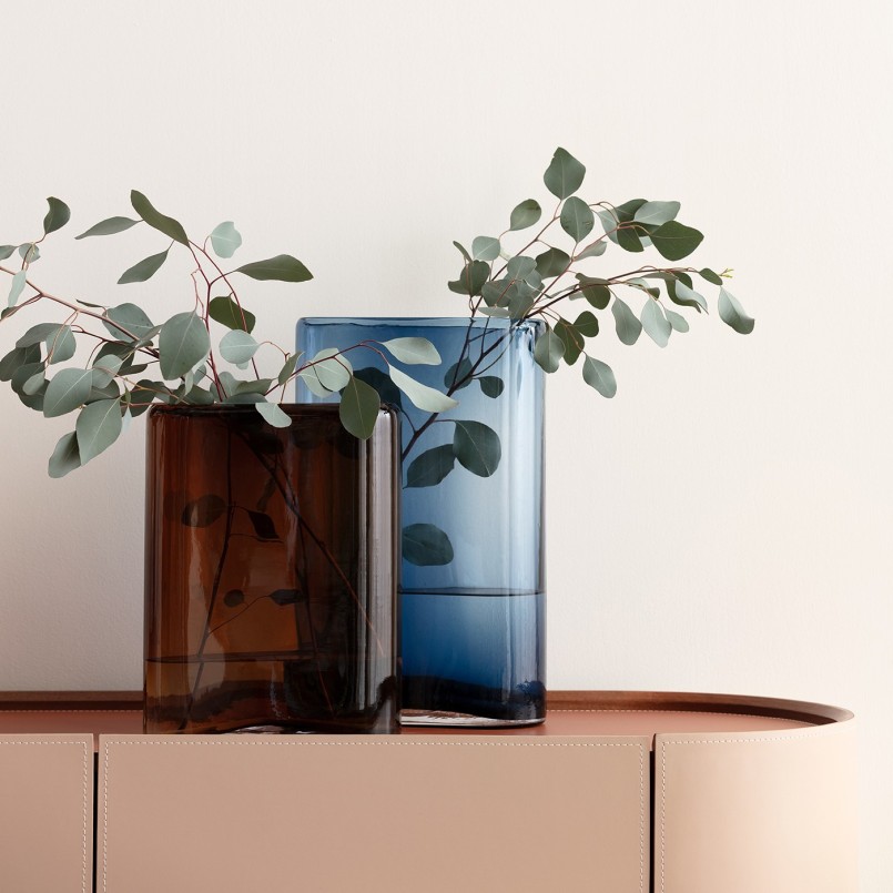 Vase en verre marron - Grazioso - Kare Design
