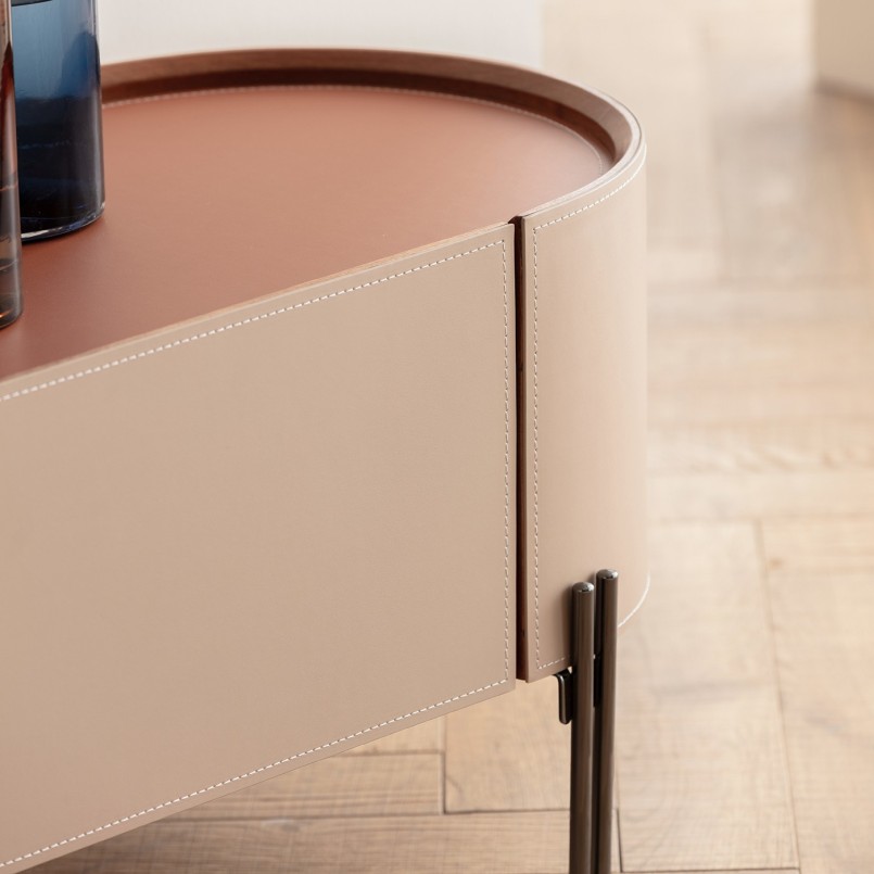 Leatherette TV stand - Tango - Kare Design