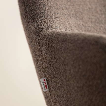 Fauteuil pivotant Mimi marron Kare Design