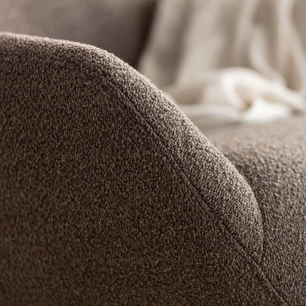 Fauteuil pivotant Mimi marron Kare Design