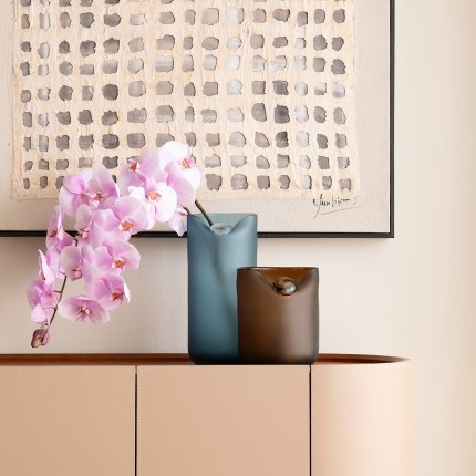 Vase Buckle 21cm brown Kare Design