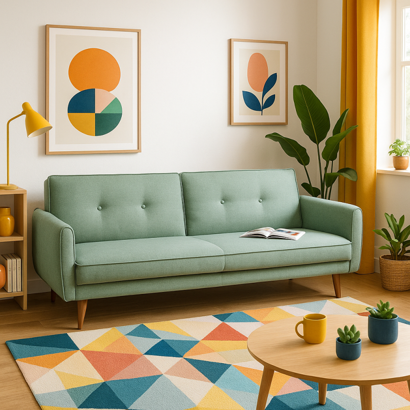 Modern green sofa bed - Lizzy - Kare Design