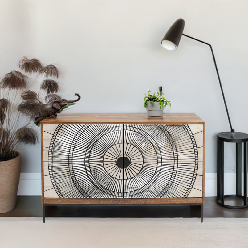 Buffet ethnique en bois - Eye Of Tiger - Kare Design