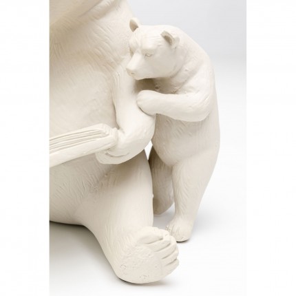 Déco ours lecture beige Kare Design