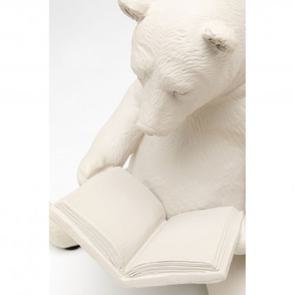 Déco ours lecture beige Kare Design