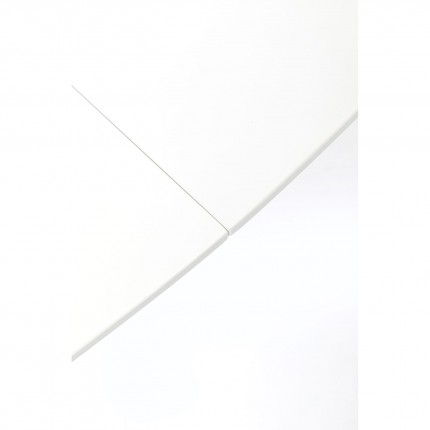 Table à rallonge Benvenuto ovale blanc verni Kare Design