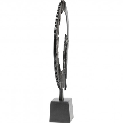 Déco Circle Watch XL 68cm noire Kare Design