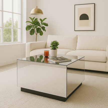Table basse Luxury 80x60cm argent Kare Design Table basse Luxury 80x60cm argent Kare Design