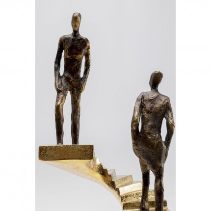 Déco escalier doré duo Kare Design