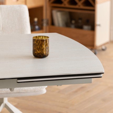 Table à rallonges Lana 260x90cm beige Kare Design
