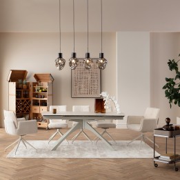 Extension Table Lana 260x90cm beige Kare Design