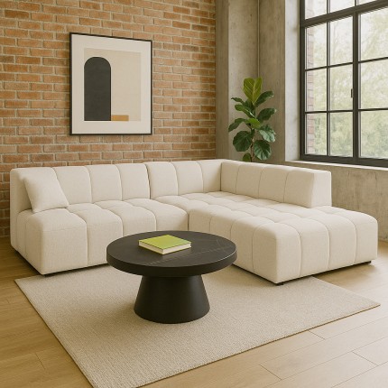 Corner Sofa Belami cream right Kare Design