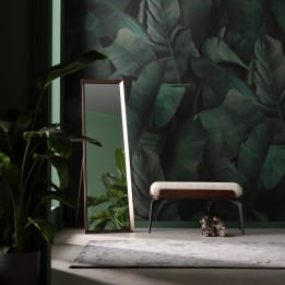 Banc 2/3 places en polyester tressé et hêtre - Marc - Kare Design